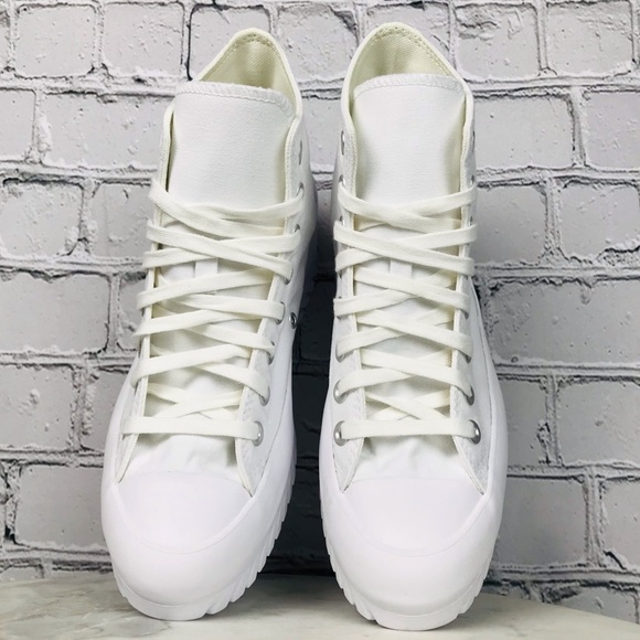 Converse Chuck Taylor All Star Adult Unisex Lugged Platforms Shoes A00871C White - Picture 7 of 11
